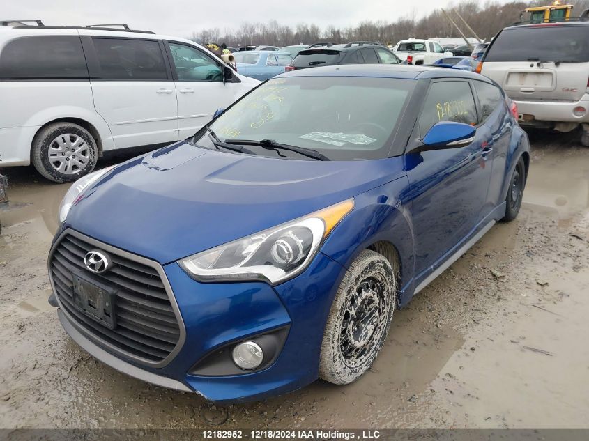 2016 Hyundai Veloster VIN: KMHTC6AE6GU268616 Lot: 12182952