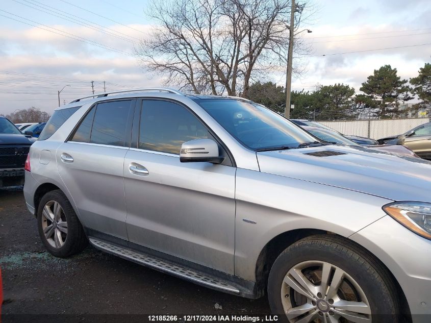 2012 Mercedes-Benz Ml-Class VIN: 4JGDA2EB6CA043188 Lot: 12185266