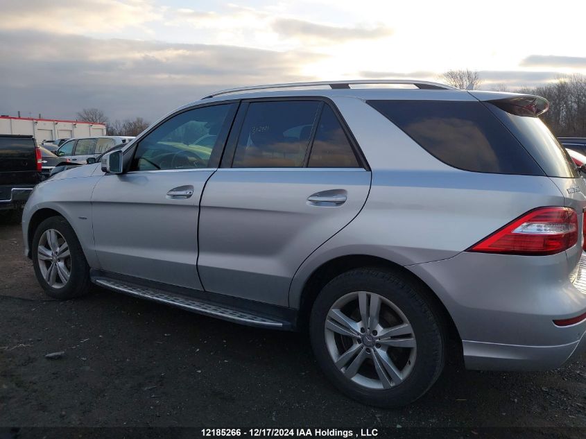 2012 Mercedes-Benz Ml-Class VIN: 4JGDA2EB6CA043188 Lot: 12185266