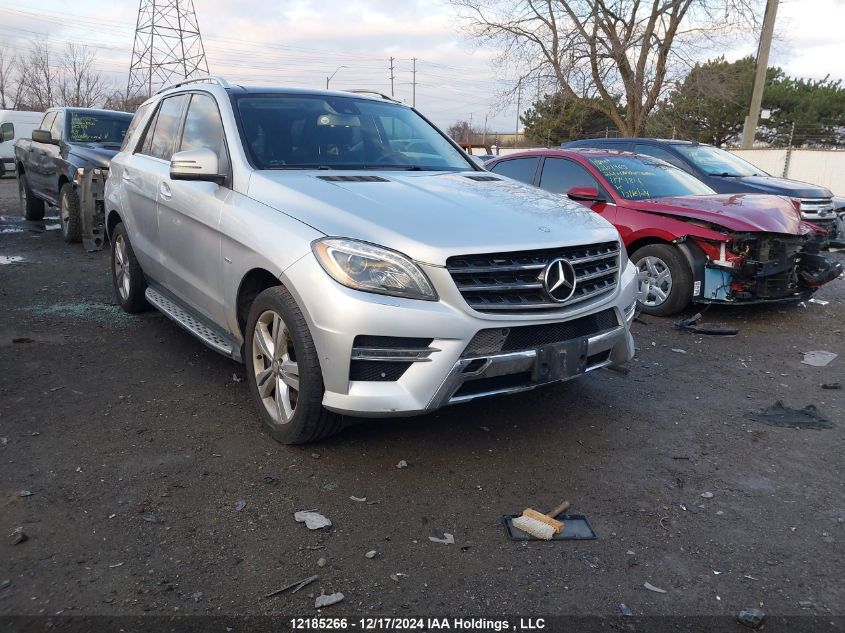 2012 Mercedes-Benz Ml-Class VIN: 4JGDA2EB6CA043188 Lot: 12185266