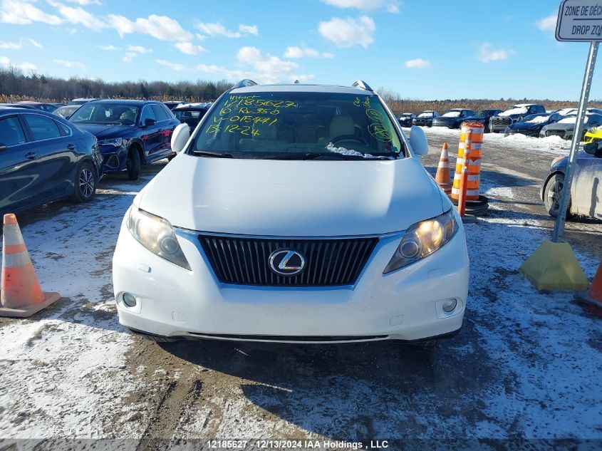 2010 Lexus Rx 350 VIN: 2T2BK1BA2AC015441 Lot: 12185627