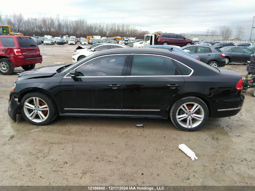 2014 Volkswagen Passat VIN: 1VWCN7A36EC093819 Lot: 12186840