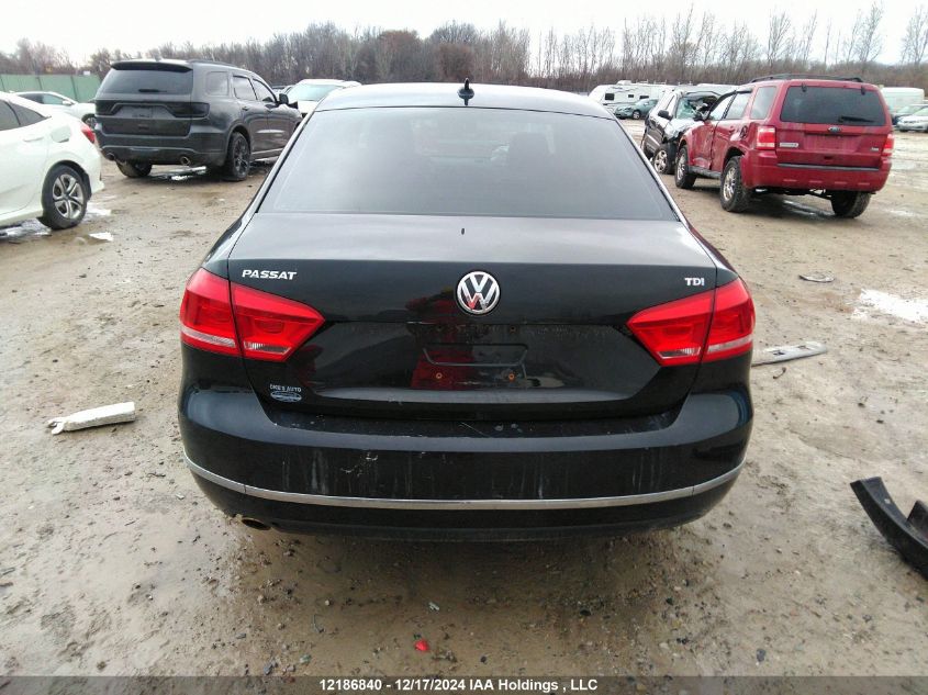 2014 Volkswagen Passat VIN: 1VWCN7A36EC093819 Lot: 12186840