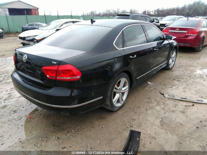 2014 Volkswagen Passat VIN: 1VWCN7A36EC093819 Lot: 12186840