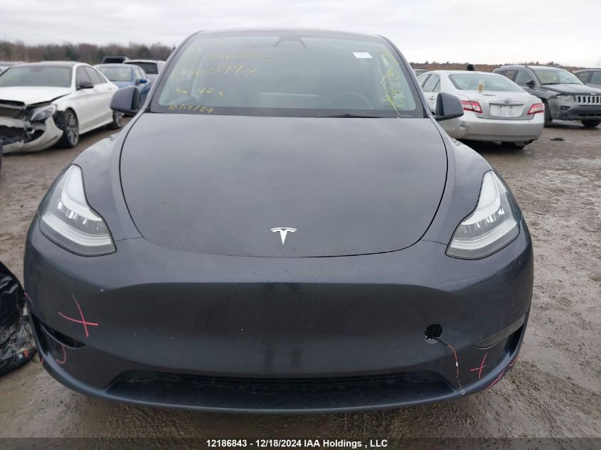 2022 Tesla Model Y VIN: 7SAYGDEE6NF468997 Lot: 12186843