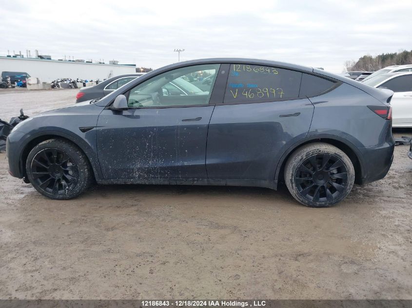 2022 Tesla Model Y VIN: 7SAYGDEE6NF468997 Lot: 12186843