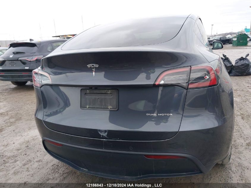 2022 Tesla Model Y VIN: 7SAYGDEE6NF468997 Lot: 12186843