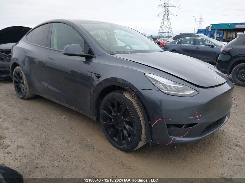 2022 Tesla Model Y VIN: 7SAYGDEE6NF468997 Lot: 12186843