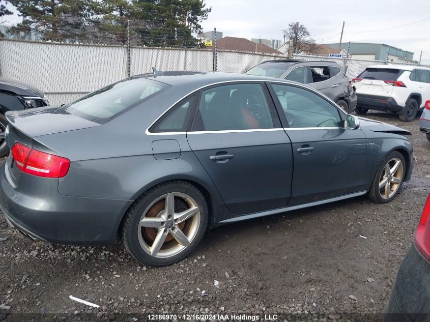 2012 Audi S4 VIN: WAUFGCFL4CA080861 Lot: 12186970