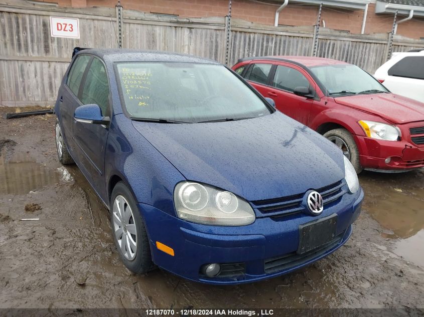 2009 Volkswagen Rabbit VIN: WVWDA71K39W103575 Lot: 12187070