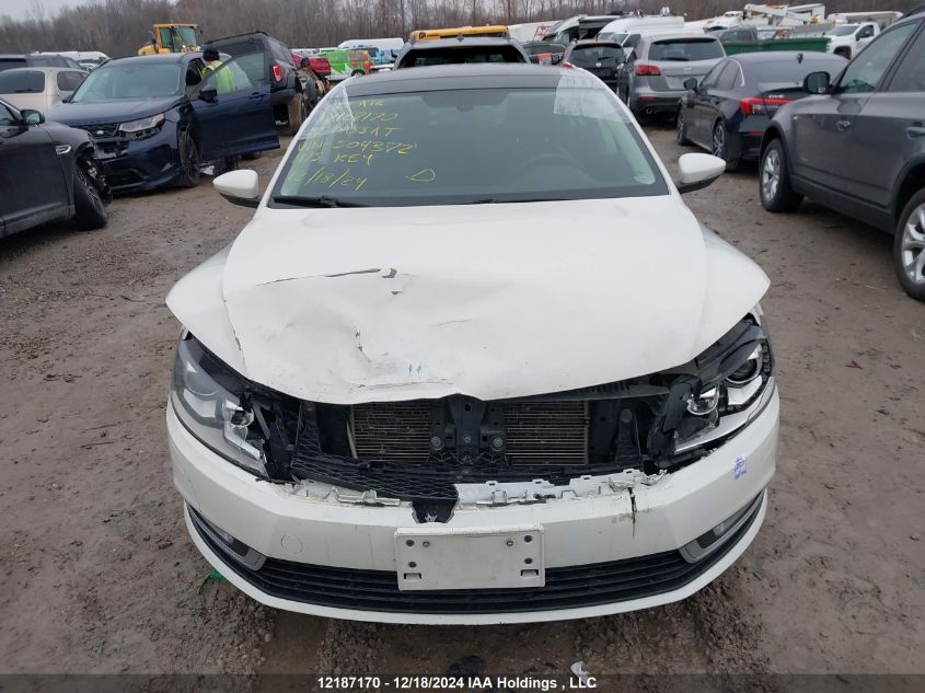 2014 Volkswagen Passat Cc VIN: WVWBN7AN3EE504372 Lot: 12187170