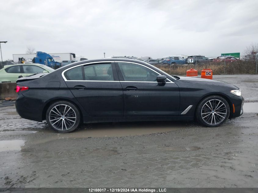 2021 BMW 5 Series VIN: WBA13BJ05MWX31786 Lot: 12188017