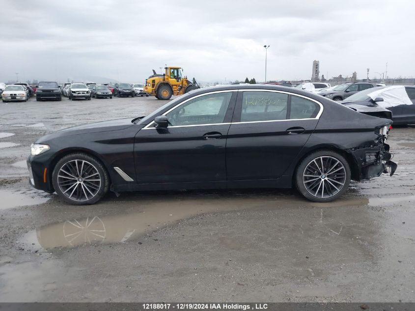 2021 BMW 5 Series VIN: WBA13BJ05MWX31786 Lot: 12188017