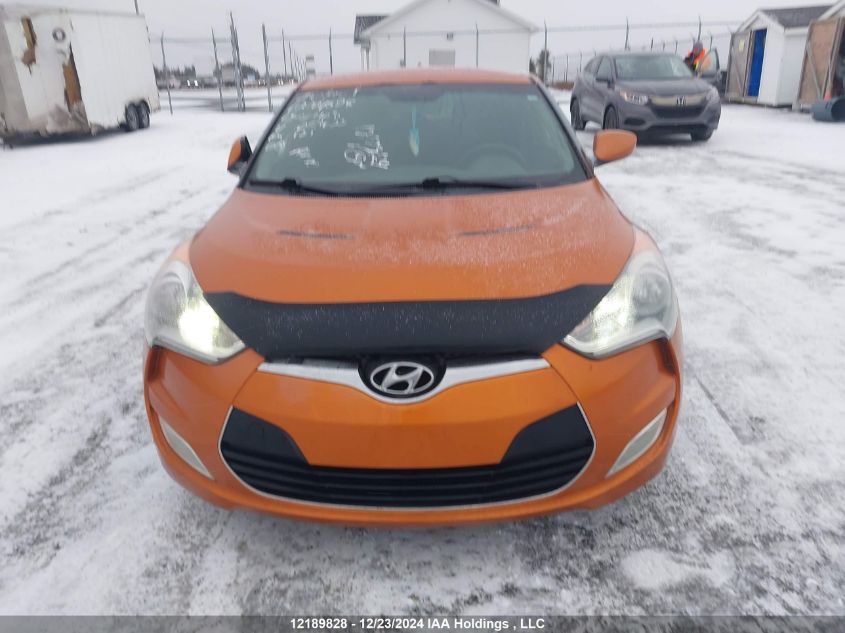 2013 Hyundai Veloster VIN: KMHTC6AD5DU089633 Lot: 12189828