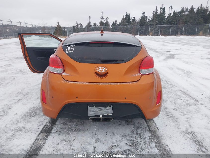 2013 Hyundai Veloster VIN: KMHTC6AD5DU089633 Lot: 12189828