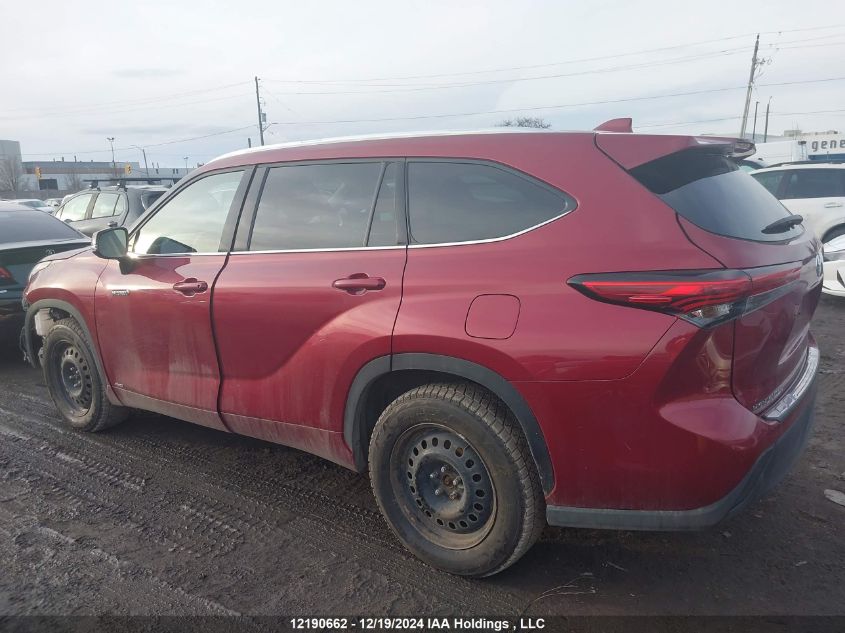 2021 Toyota Highlander Hybrid Xle VIN: 5TDGBRCHXMS534415 Lot: 12190662