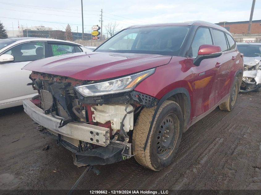 2021 Toyota Highlander Hybrid Xle VIN: 5TDGBRCHXMS534415 Lot: 12190662