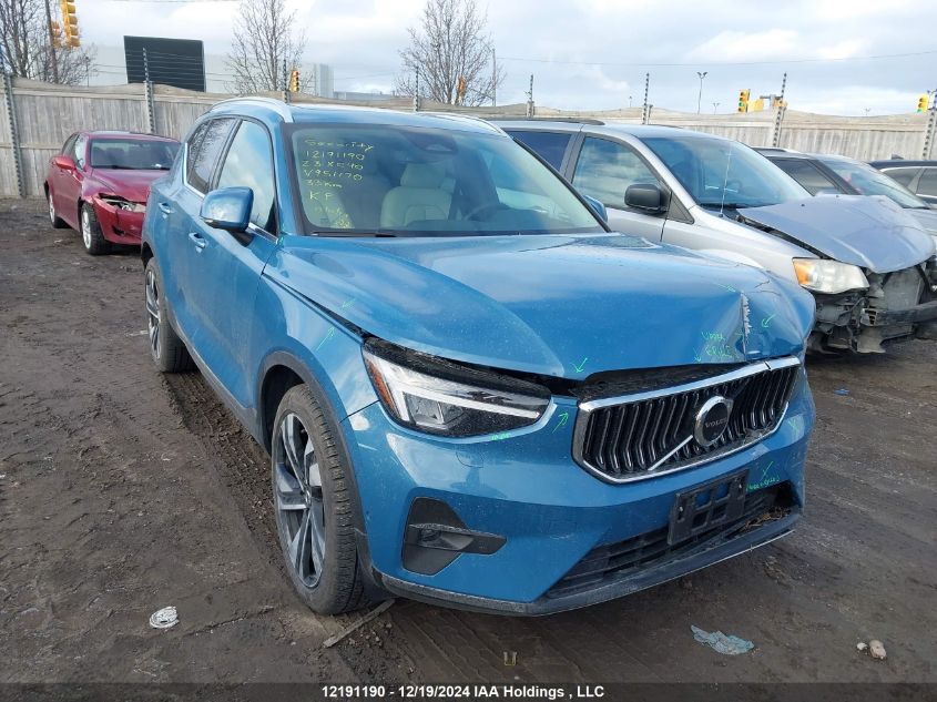 2023 Volvo Xc40 VIN: YV4L12UN1P2951170 Lot: 12191190