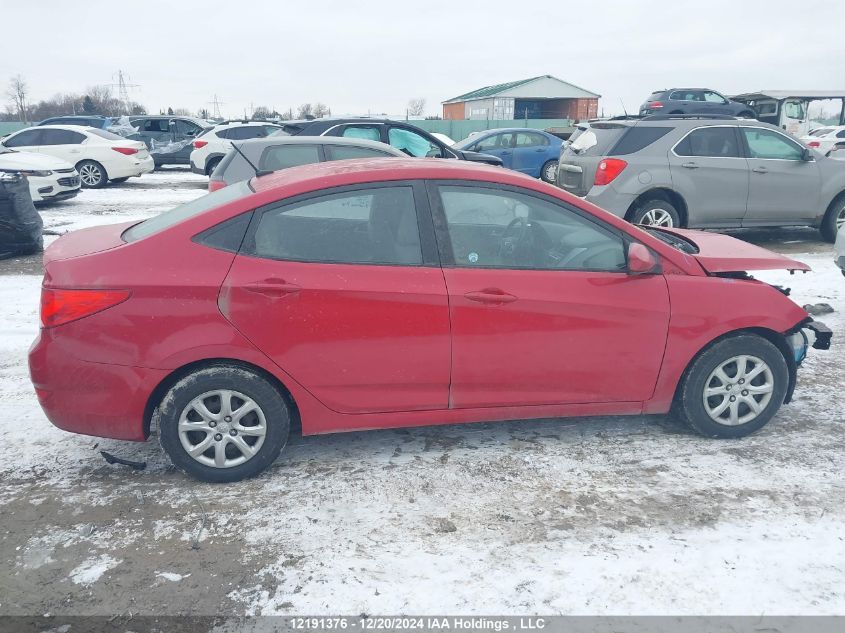 2014 Hyundai Accent Gls/Gs VIN: KMHCT4AE6EU594613 Lot: 12191376