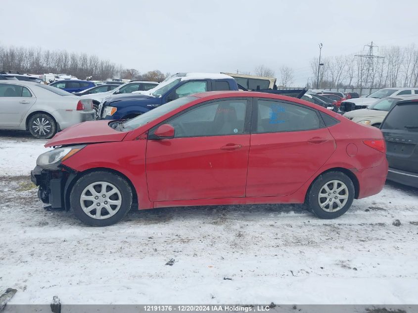 2014 Hyundai Accent Gls/Gs VIN: KMHCT4AE6EU594613 Lot: 12191376