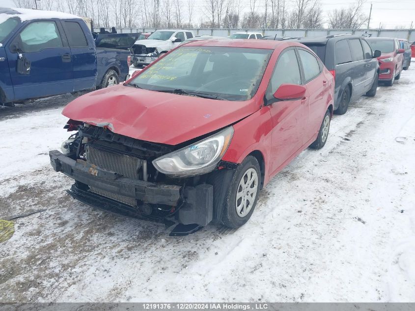 2014 Hyundai Accent Gls/Gs VIN: KMHCT4AE6EU594613 Lot: 12191376