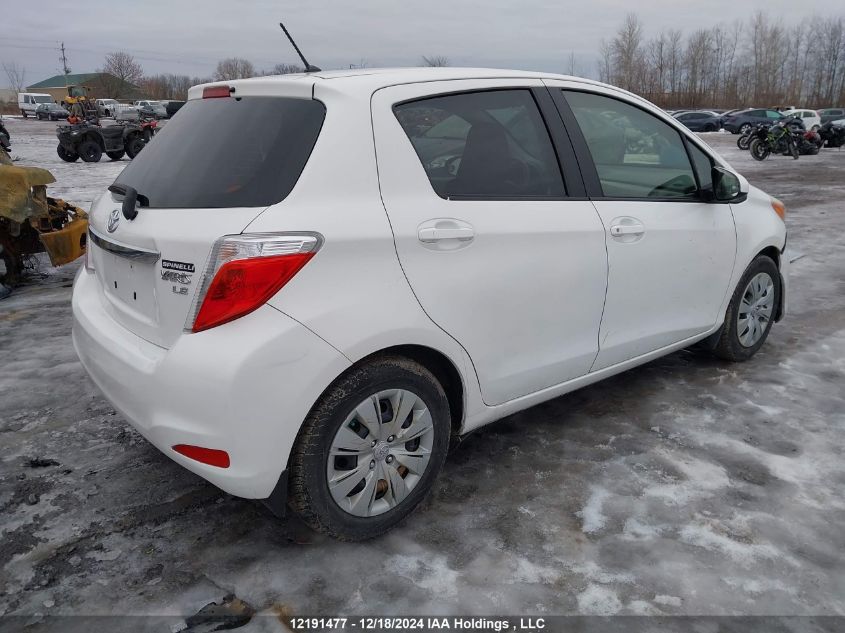 2013 Toyota Yaris VIN: JTDKTUD37DD567431 Lot: 12191477