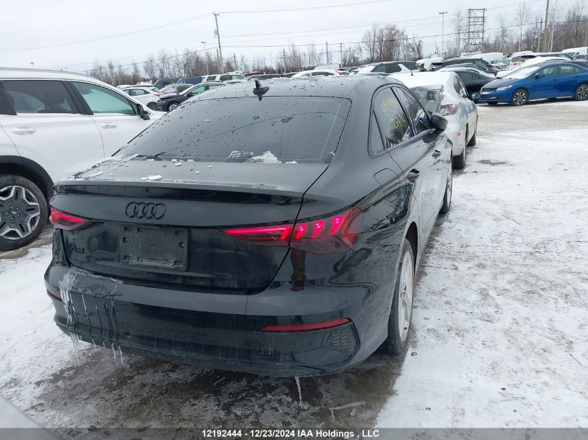 2022 Audi A3 Sedan VIN: WAUGUCGY1NA027724 Lot: 12192444