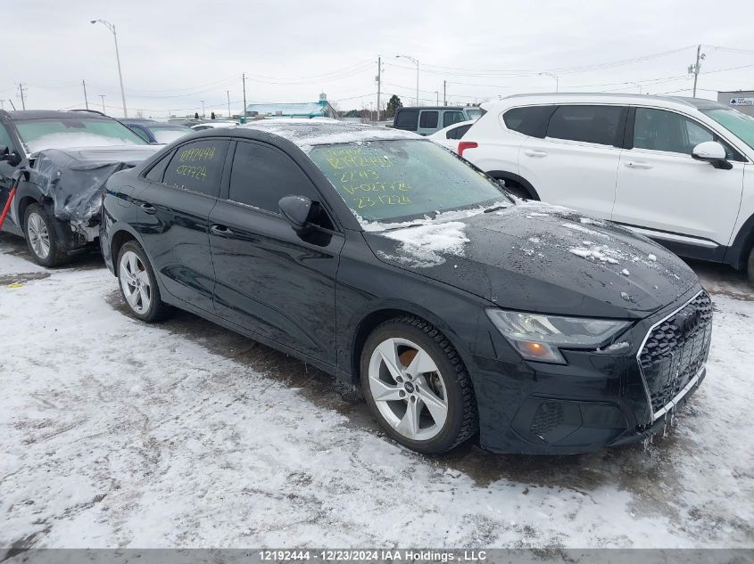 2022 Audi A3 Sedan VIN: WAUGUCGY1NA027724 Lot: 12192444