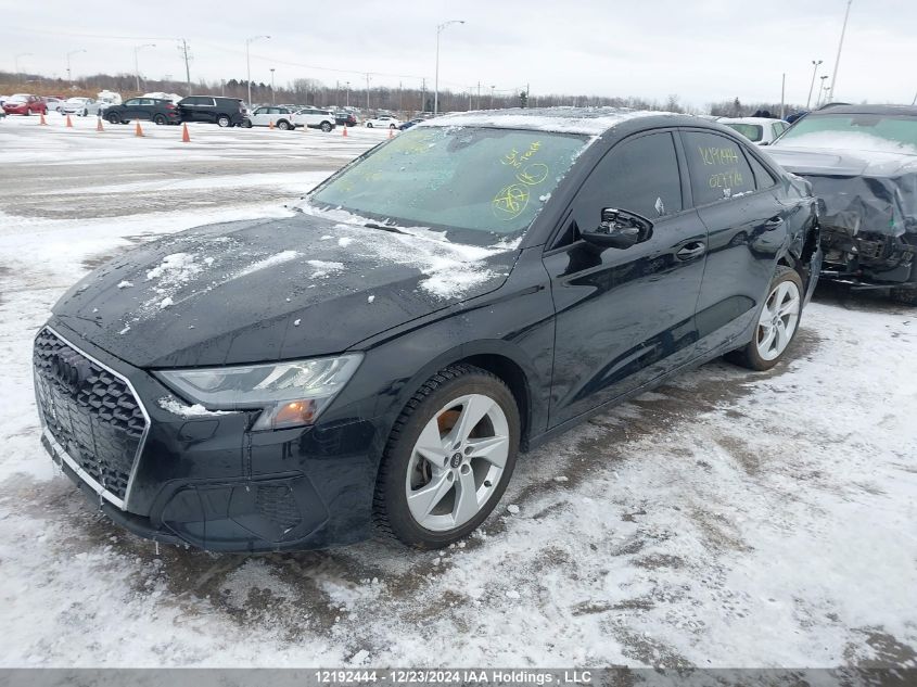 2022 Audi A3 Sedan VIN: WAUGUCGY1NA027724 Lot: 12192444