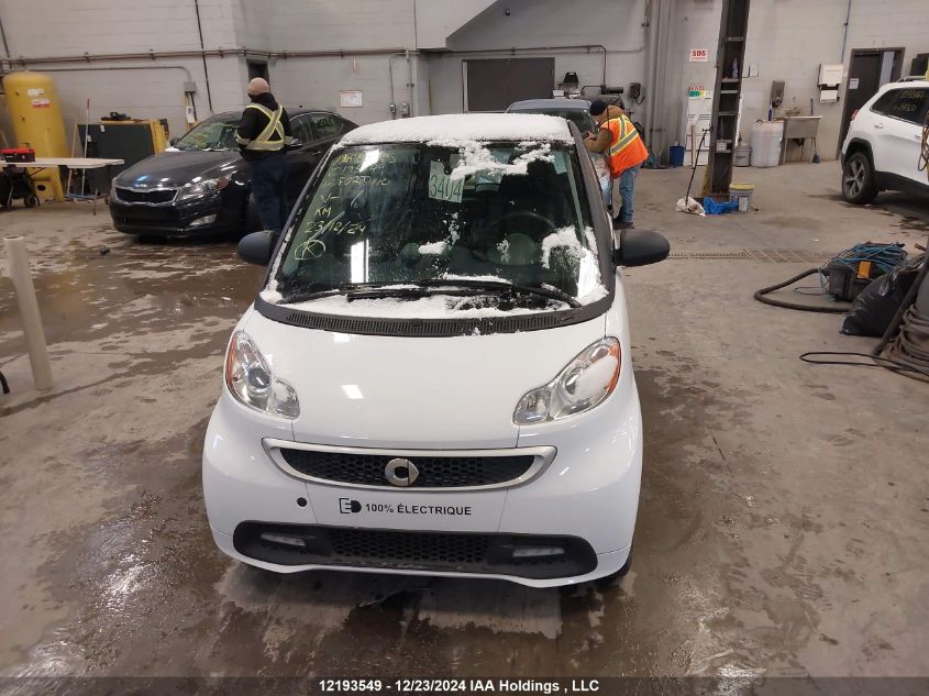 2013 Smart Fortwo Electric Drive VIN: WMEEJ9AA4DK678082 Lot: 12193549