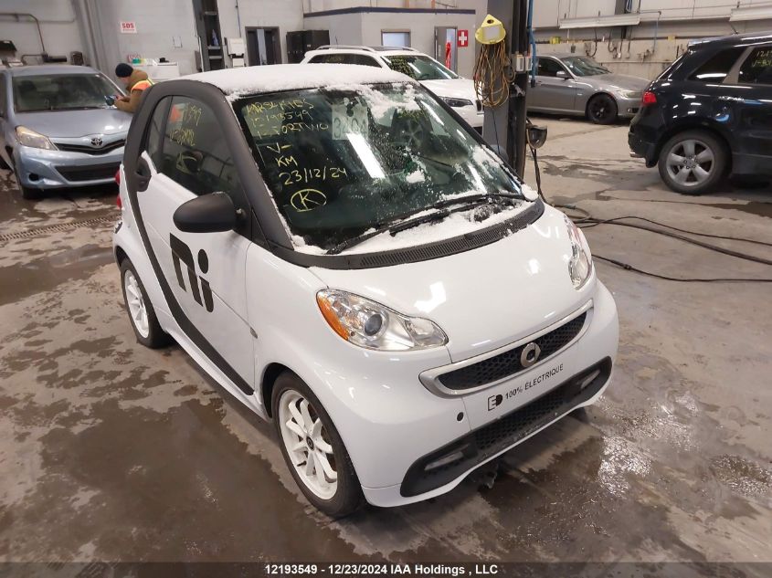 2013 Smart Fortwo Electric Drive VIN: WMEEJ9AA4DK678082 Lot: 12193549