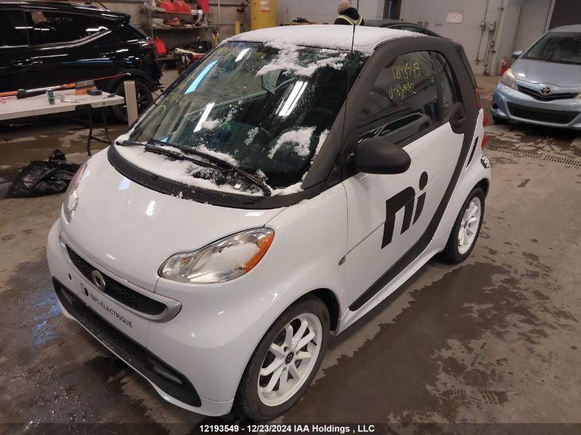 2013 Smart Fortwo Electric Drive VIN: WMEEJ9AA4DK678082 Lot: 12193549