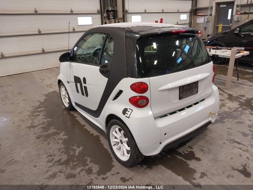 2013 Smart Fortwo Electric Drive VIN: WMEEJ9AA4DK678082 Lot: 12193549