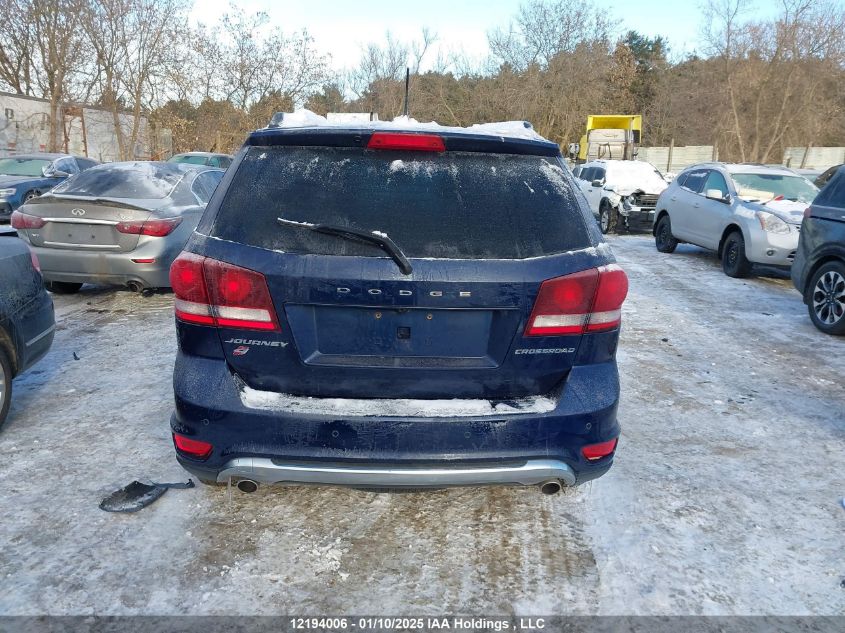 2018 Dodge Journey Crossroad VIN: 3C4PDDGG5JT302661 Lot: 12194006