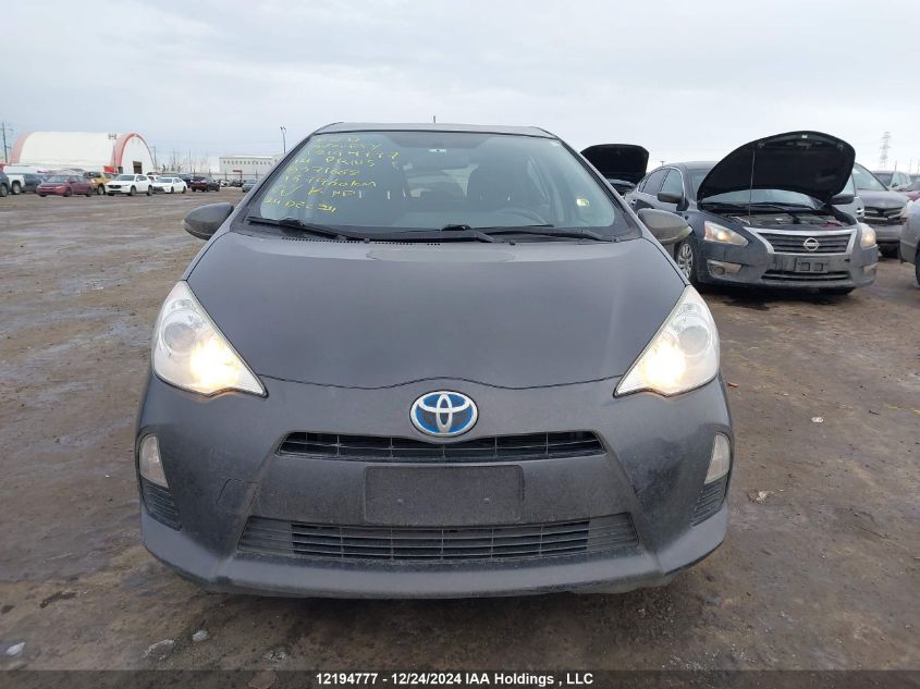 2014 Toyota Prius C VIN: JTDKDTB36E1571662 Lot: 12194777