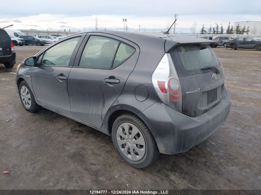 2014 Toyota Prius C VIN: JTDKDTB36E1571662 Lot: 12194777