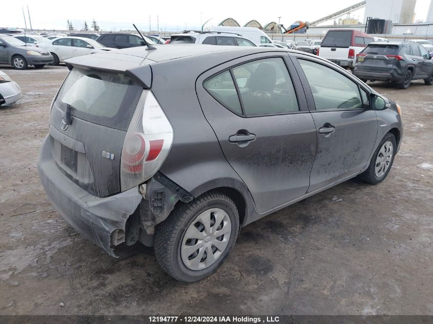 2014 Toyota Prius C VIN: JTDKDTB36E1571662 Lot: 12194777