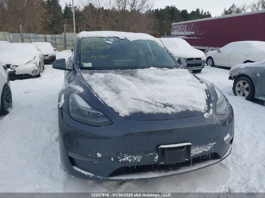 2022 Tesla Model Y Performance VIN: 7SAYGDEF3NF393989 Lot: 12207916