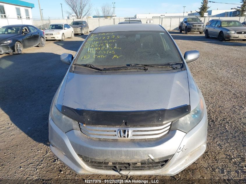 2010 Honda Insight Ex VIN: JHMZE2H71AS801630 Lot: 12217375