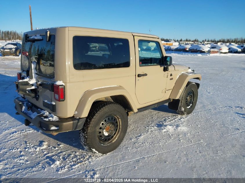 2016 Jeep Wrangler Sahara VIN: 1C4AJWBG2GL256860 Lot: 12228725