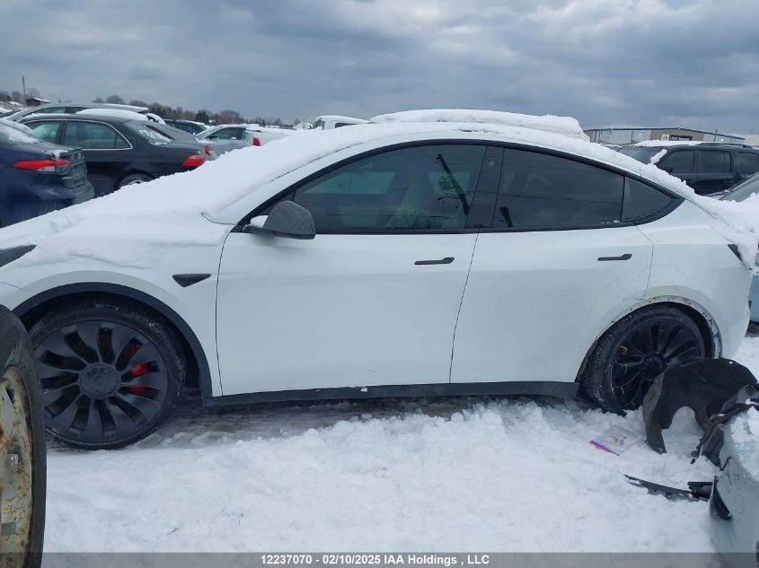 2022 Tesla Model Y Performance VIN: 7SAYGDEF1NF382327 Lot: 12237070