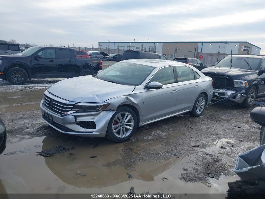 2021 Volkswagen Passat Highline VIN: 1VWBA7A36MC013019 Lot: 12240583