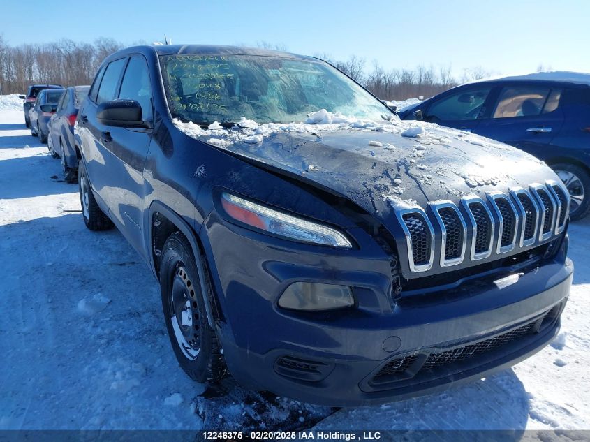 2014 Jeep Cherokee Sport VIN: 1C4PJLAS2EW116043 Lot: 12246375