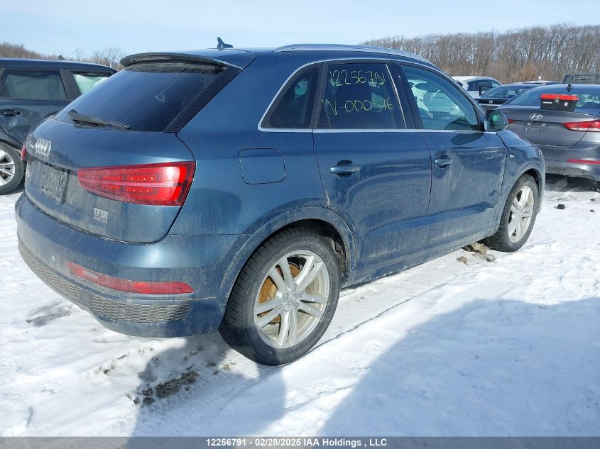 2016 Audi Q3 VIN: WA1GFCFS2GR000976 Lot: 12256791