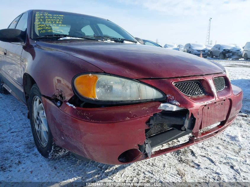 2003 Pontiac Grand Am Se1 VIN: 1G2NF52E13C158798 Lot: 12262441